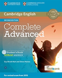 Books Frontpage Complete Advanced Student's Book without Answers with CD-ROM with Testbank 2nd Edition