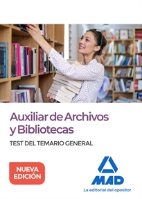 Books Frontpage Auxiliar de Archivos y Bibliotecas. Test del Temario General
