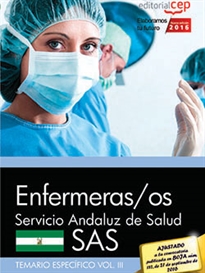 Books Frontpage Enfermeras/os. Servicio Andaluz de Salud (SAS). Temario específico. Vol. III.