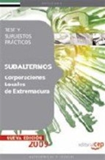 Books Frontpage Subalternos Corporaciones Locales Extremadura. Test y Supuestos Prácticos