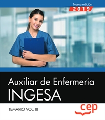 Books Frontpage Auxiliar de Enfermería. INGESA. Temario. Vol.III
