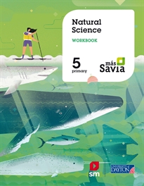 Books Frontpage Natural science. 5 Primary. Más Savia. Workbook