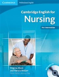 Books Frontpage Cambridge English for Nursing Pre-intermediate Student's Book with Audio CD