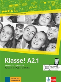 Books Frontpage Klasse! a2.1, libro del alumno + audio + video