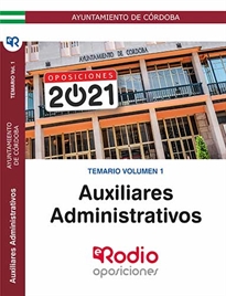 Books Frontpage Auxiliares Administrativo. Ayuntamiento de Córdoba. Temario Volumen 1