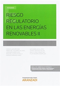 Books Frontpage Riesgo regulatorio en las energías renovables II (Papel + e-book)