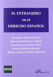 Books Frontpage El extranjero en el Derecho español
