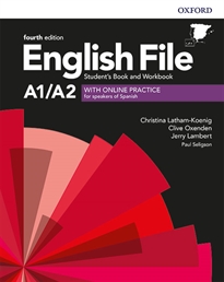 Books Frontpage English File 4th Edition A1/A2. Student's Book and Workbook without Key Pack