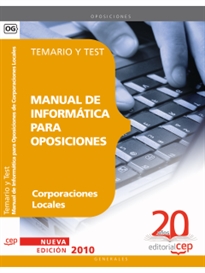 Books Frontpage Manual de Informática para Oposiciones de Corporaciones Locales. Temario y Test