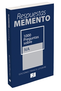 Books Frontpage Respuestas Memento. 1.000 Preguntas sobre IVA