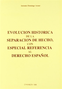Books Frontpage Evolución histórica de la separación de hecho con especial referencia al derecho español