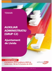 Books Frontpage Auxiliar Administratius (Grup C2) Ajuntament de Lleida. Temari
