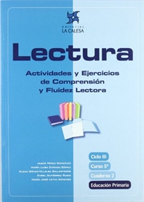 Books Frontpage Lectura, actividades y ejercicios de comprensión y fluidez lectora, 5 Educación Primaria. Cuaderno 2