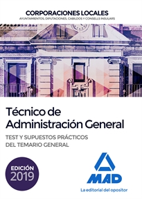 Books Frontpage Técnico  de Administración General de Corporaciones Locales. Test y Supuestos prácticos del Temario General