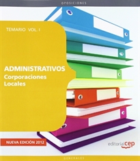 Books Frontpage Administrativos de Corporaciones Locales. Temario  Vol. I.