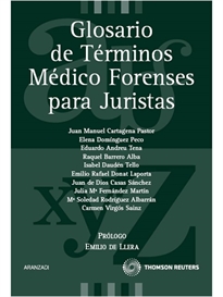 Books Frontpage Glosario de términos médico forenses para juristas