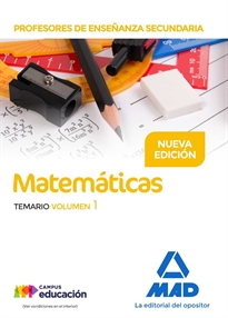 Books Frontpage Profesores de Enseñanza Secundaria Matemáticas Temario volumen 1