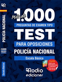 Books Frontpage Policía Nacional. Escala Básica. Más de 1.000 preguntas de examen.