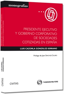 Books Frontpage Presidente ejecutivo y gobierno corporativo de sociedades cotizadas en España