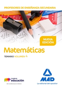 Books Frontpage Profesores de Enseñanza Secundaria Matemáticas Temario volumen 4