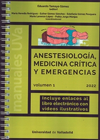 Books Frontpage Anestesiología, Medicina Crítica Y Emergencias. Vol. I. Edicion 2022