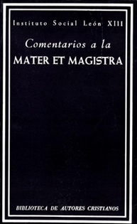 Books Frontpage Comentarios a la Mater et Magistra