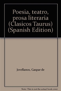 Books Frontpage Poesía, teatro y prosa