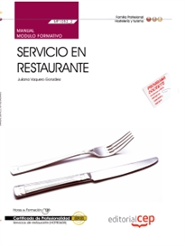 Books Frontpage Manual Servicio en restaurante (MF1052_2). Certificados de Profesionalidad. Servicios de Restaurante (HOTR0608)