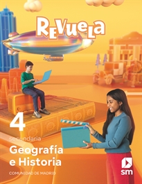 Books Frontpage Geografía e Historia. 4 Secundaria. Revuela. Comunidad de Madrid