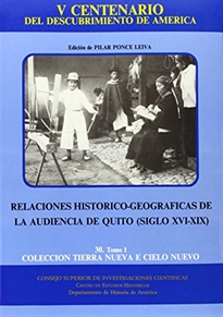 Books Frontpage Relaciones histórico-geográficas de la Audiencia de Quito, siglos XVI-XIX. Tomo I. S. XVI