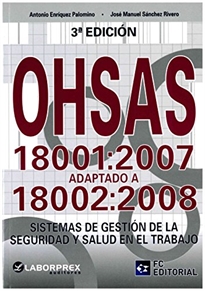 Books Frontpage OHSAS 18001:2007 adaptado a 18002:2008