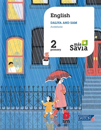 Books Frontpage English. Sam and Daliya. 2 Primary. Más Savia. Andalucía