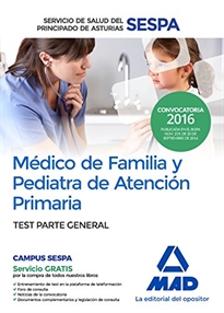 Books Frontpage Médico de Familia y Pediatra de Atención Primaria del Servicio de Salud del Principado de Asturias. Test parte general