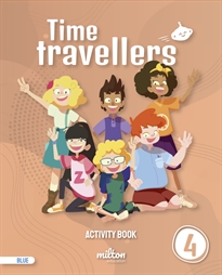 Books Frontpage Time Travellers 4 Blue Activity Book English 4 Primaria