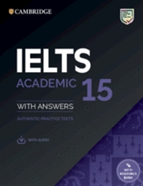 Books Frontpage IELTS 15. Academic Student's Book with Answers with Audio with Resource Bank.