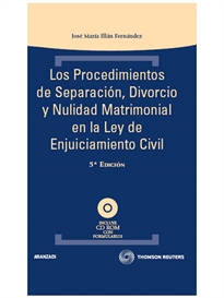 Books Frontpage Los procedimientos de separación, divorcio y nulidad matrimonial en la Ley de Enjuiciamiento Civil
