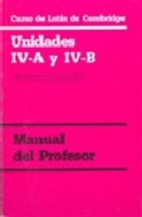 Books Frontpage Curso de Latín de Cambridge Libro del Profesor Unidad IV-A y IV-B