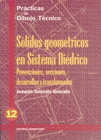 Books Frontpage P.D.T. Nº 12: Sólidos geométricos en sistema diédrico.