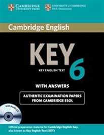 Books Frontpage Cambridge English Key 6 Self-study Pack (Student's Book with Answers and Audio CD)