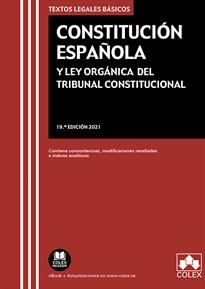 Books Frontpage Constitución Española y Ley Orgánica del Tribunal Constitucional