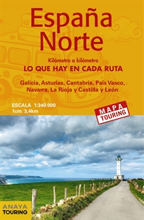 Books Frontpage Mapa de carreteras 1:340.000 - España Norte (desplegable)