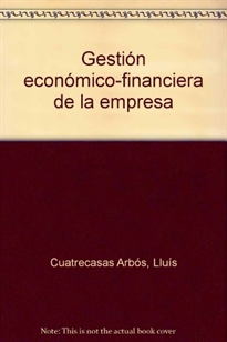 Books Frontpage Gestión económico-financiera de la empresa