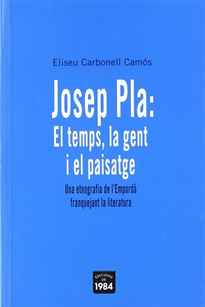 Books Frontpage Josep Pla: El temps, la gent i el paisatge