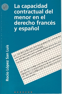 Books Frontpage La capacidad contractual del menor en el derecho español y francés