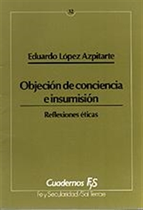 Books Frontpage La objeción de conciencia e insumisión