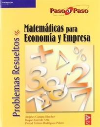 Books Frontpage Problemas resueltos de matemáticas para economía y empresa