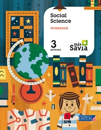 Books Frontpage Social science. 3 Primary. Más Savia. Workbook