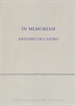 Front pageIn memoriam. Antonio de Castro