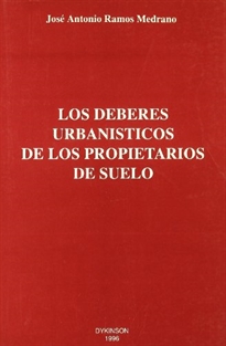 Books Frontpage Los deberes urbanísticos de los propietarios del suelo
