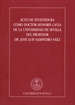 Front pageActo de Investidura como Doctor Honoris Causa de la Universidad de Sevilla del profesor Dr. José Luis Sampedro Sáez
